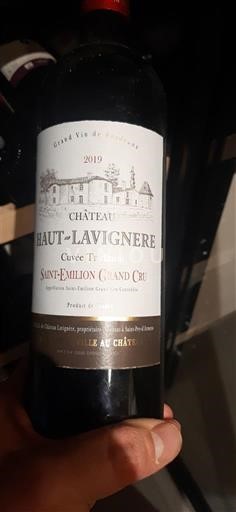 Bordeaux Saint-Émilion Grand Cru Grand Cru Château Haut-Lavigne`re T Carillon 2019